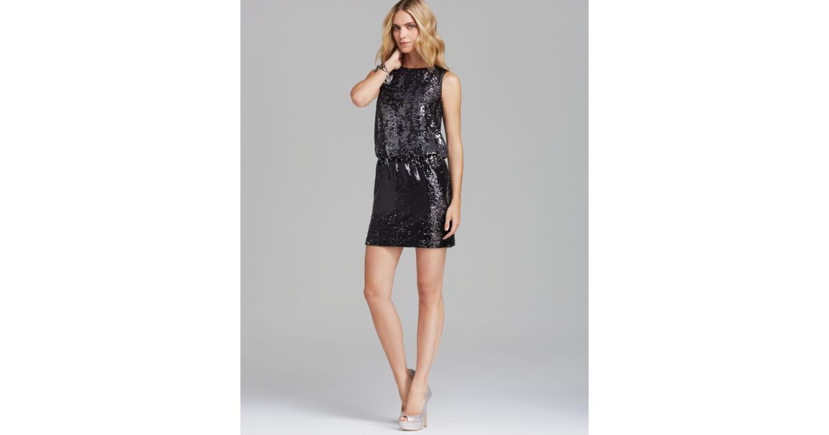 nicole sleeveless sequin dress