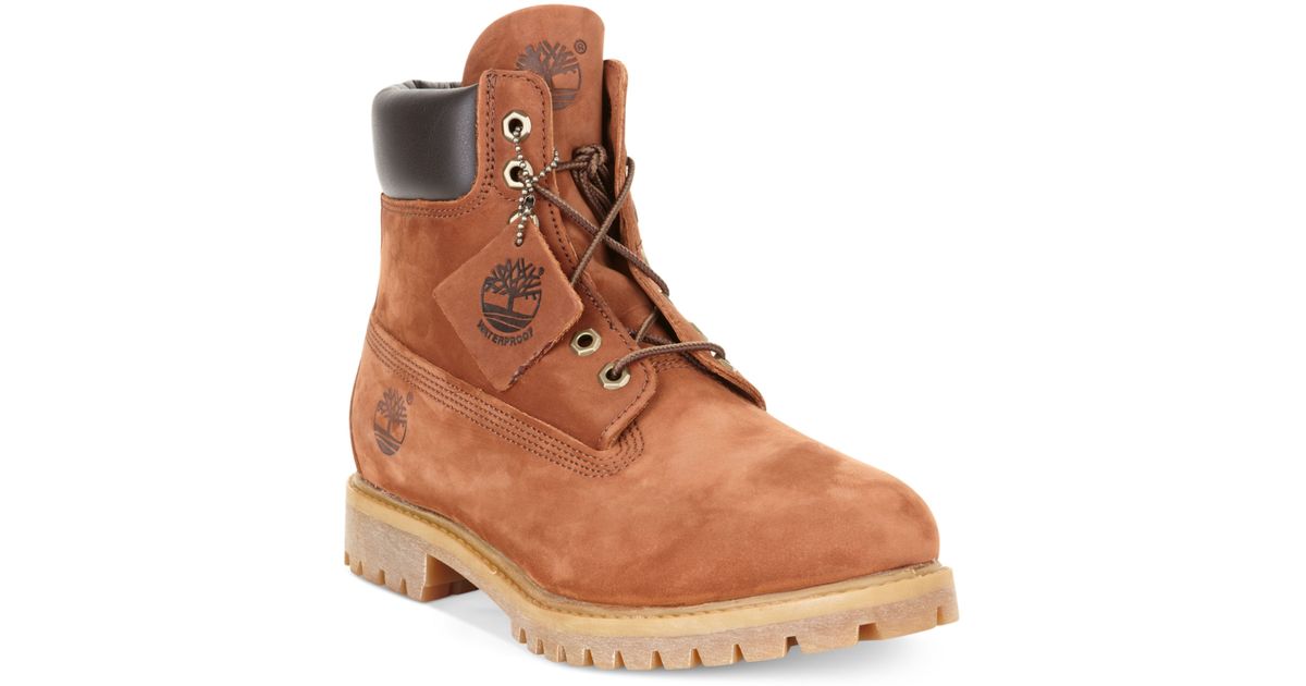 timberland cognac waterbuck