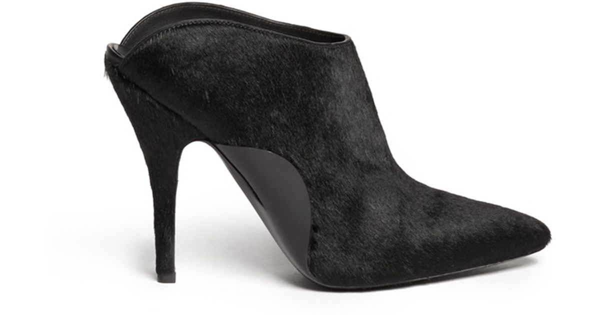 Alexander Wang Miranda Backless Ankle Boots in Black - Lyst