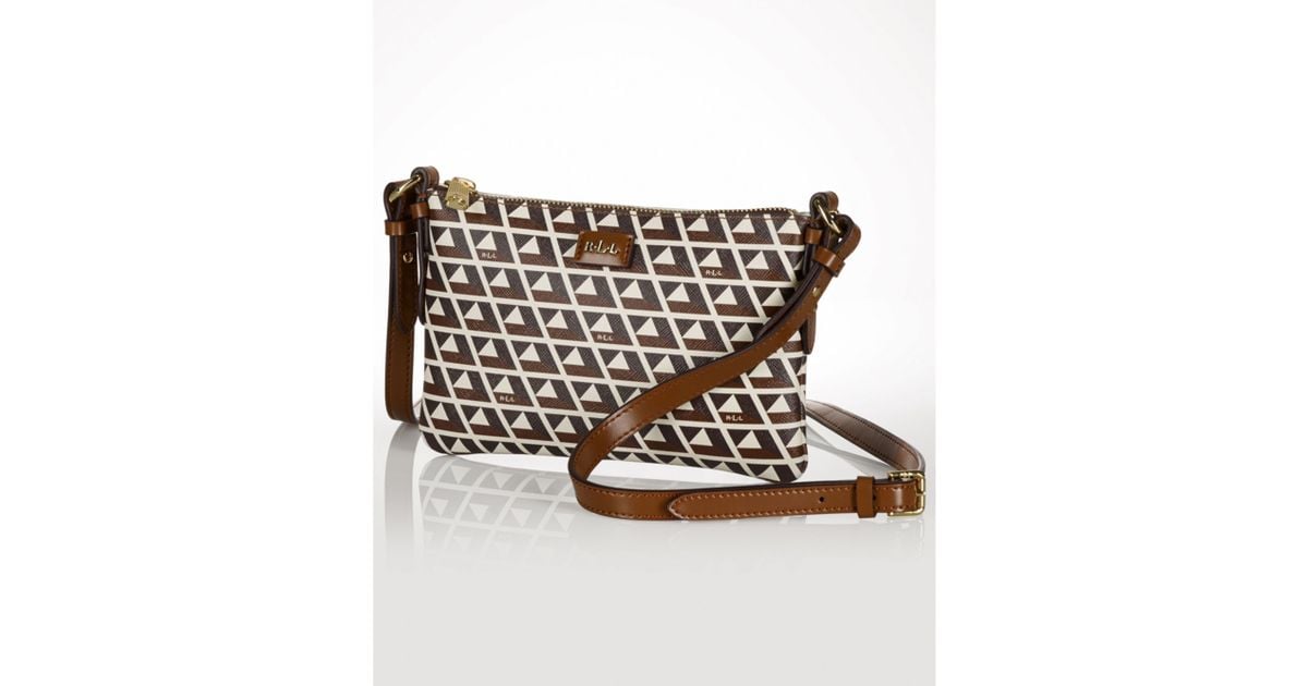 Lyst Lauren By Ralph Handbag Romilly Lyst Lauren By Ralph Handbag Romilly Tile Small Crossbody In Brown