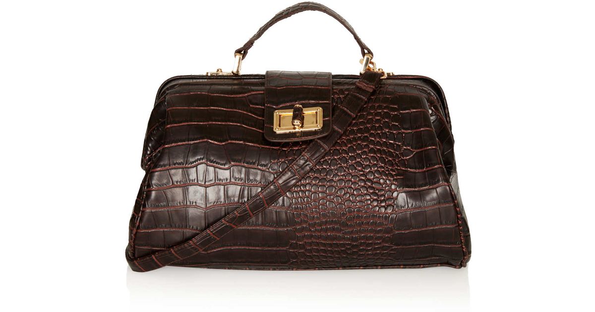 topshop croc bag