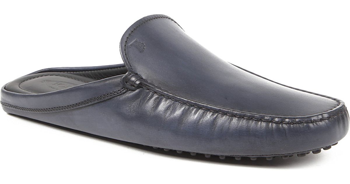 mens backless slip on shoes