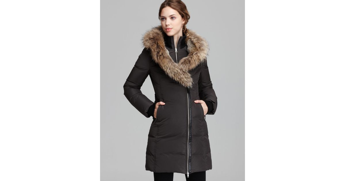 mackage trish lavish fur trim hood down coat
