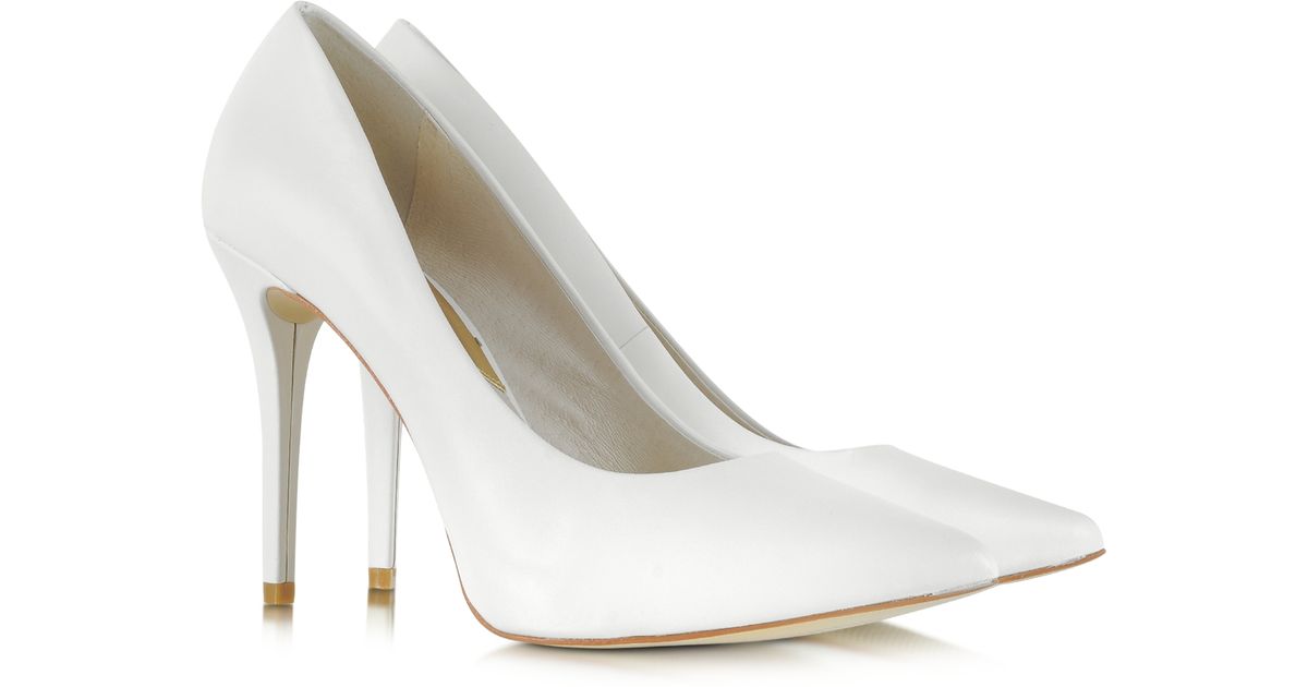 michael kors heels white