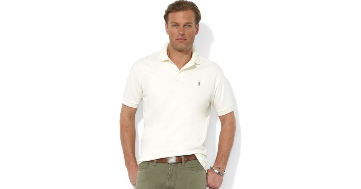 cream ralph lauren polo shirt
