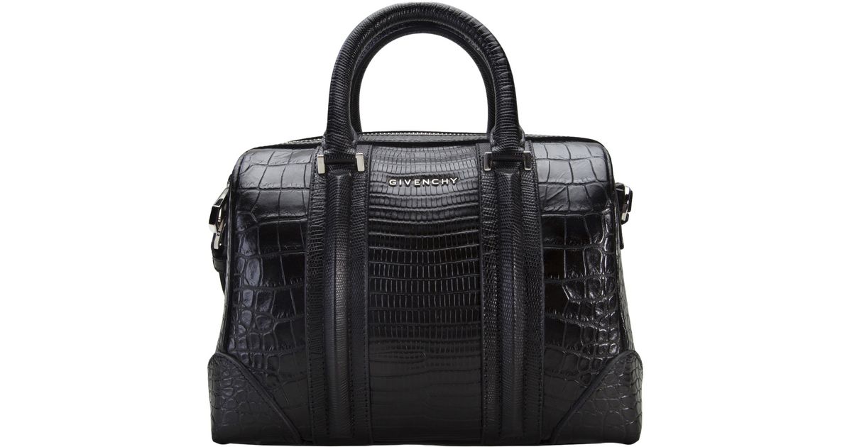 Givenchy Lucrezia Stamped Crocodile Bag in Black Lyst