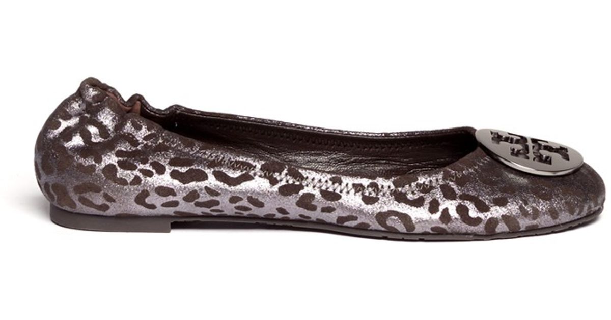 animal print ballerina flats
