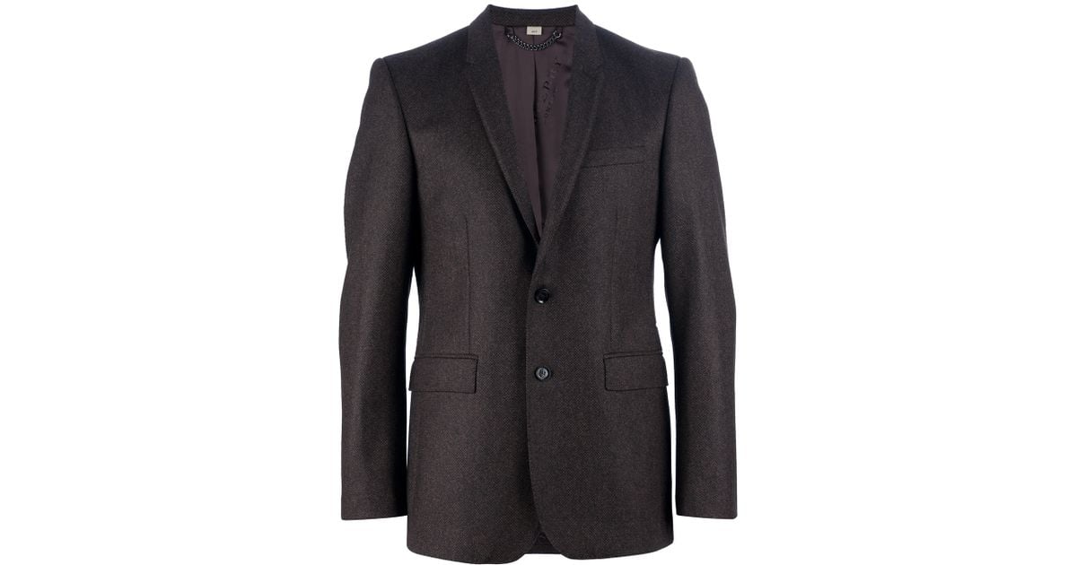 Burberry Tweed Jacket in Brown for Men | Lyst