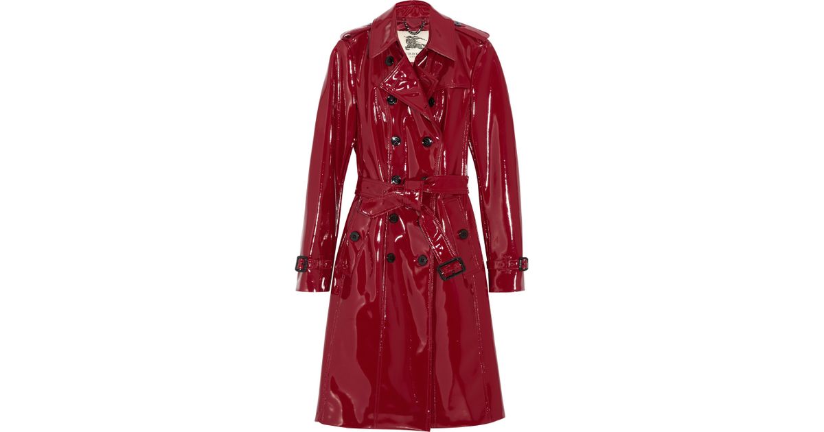 Burberry Glossed-vinyl Trench Coat in 