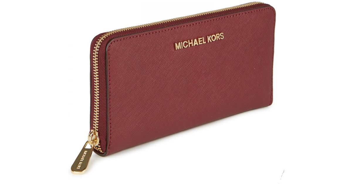 michael kors wallet maroon