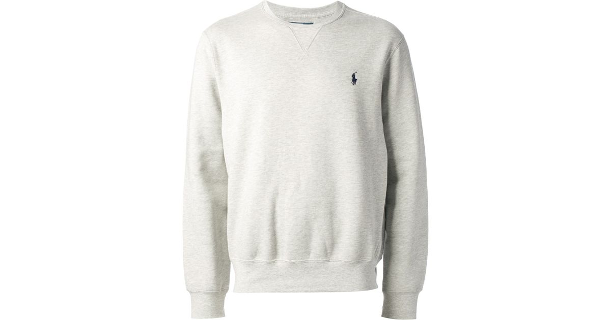 Polo Ralph Lauren Estate Fleece Sweatshirt in Grey (Gray) for Men Lyst
