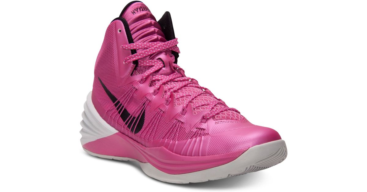 Nike Hyperdunk Basketball Sneakers in Pink/Metallic Silver/Grey (Pink) for  Men | Lyst