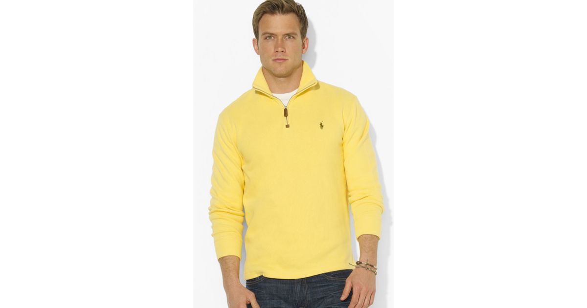 yellow ralph lauren sweatshirt