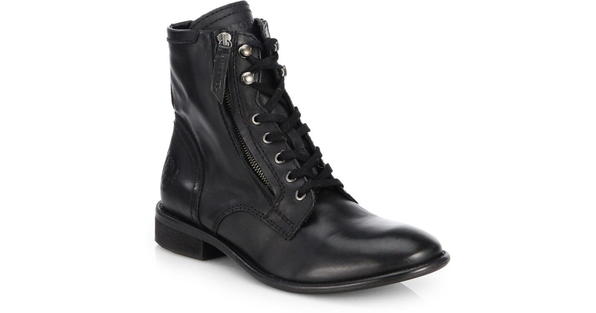 diesel men's leather boots
