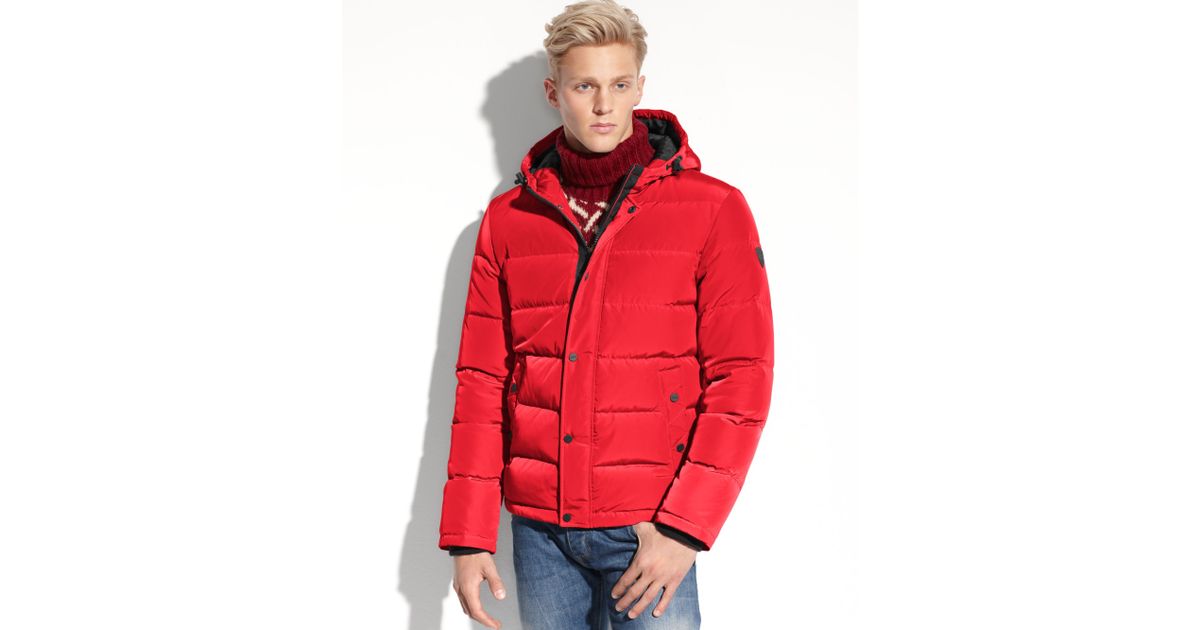 guess red parka