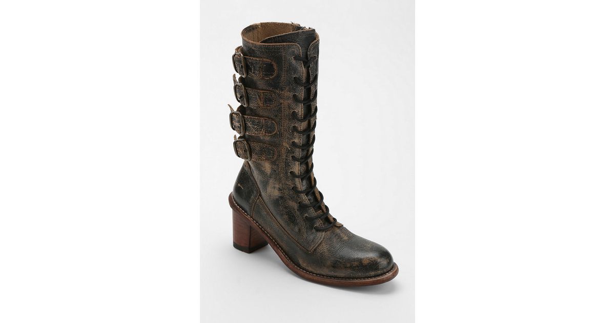 Urban Outfitters Bed Stu Fiona Distressed Buckle Boot in Black (Brown) -  Lyst