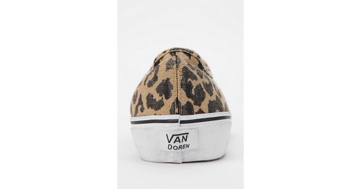 Urban Outfitters Vans Authentic Van Doren Leopard Print Womens Sneaker |  Lyst