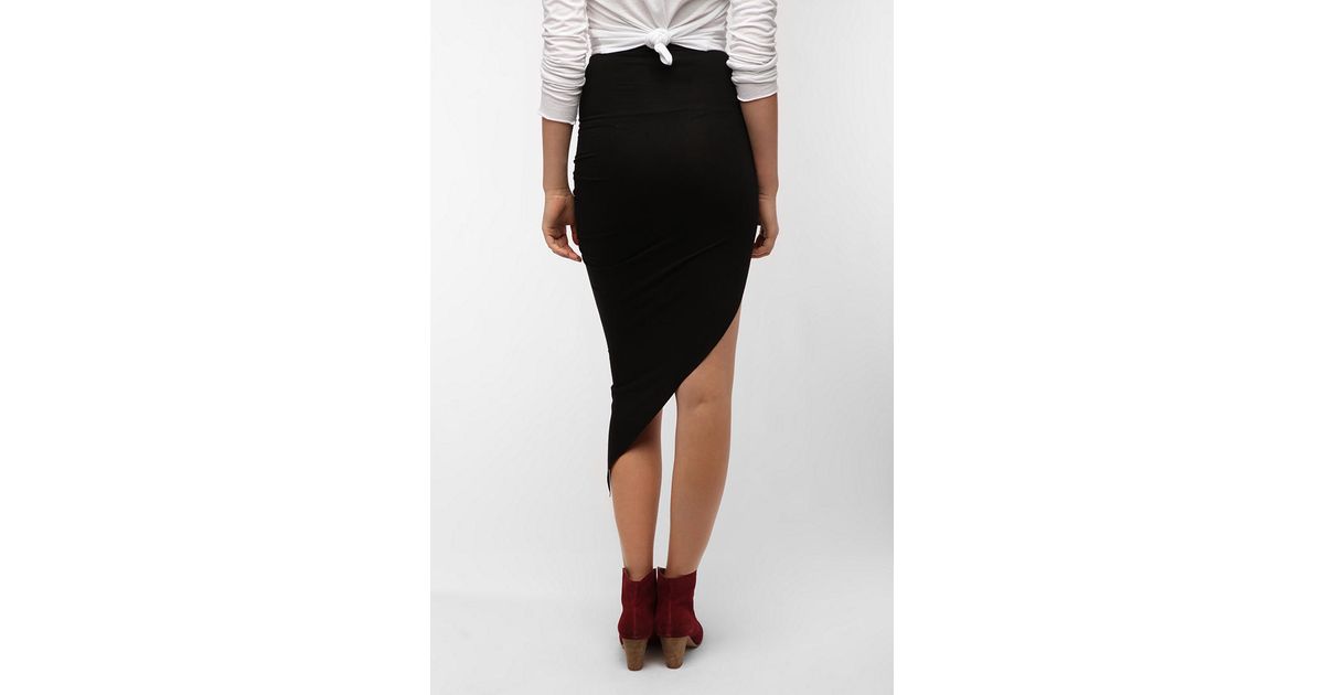 Urban Outfitters Sparkle Fade Asymmetrical Drape Knit Maxi Skirt