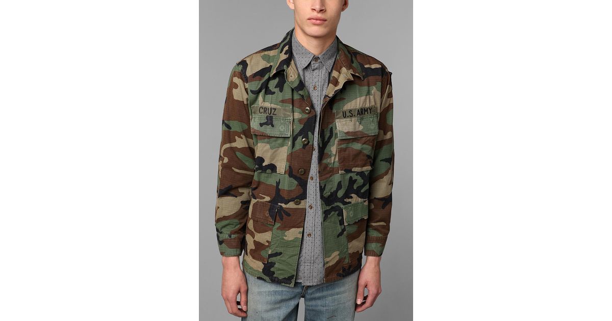 Urban Outfitters Urban Renewal Vintage Oversized Camo Jacket in Dark Green  (Green) for Men - Lyst