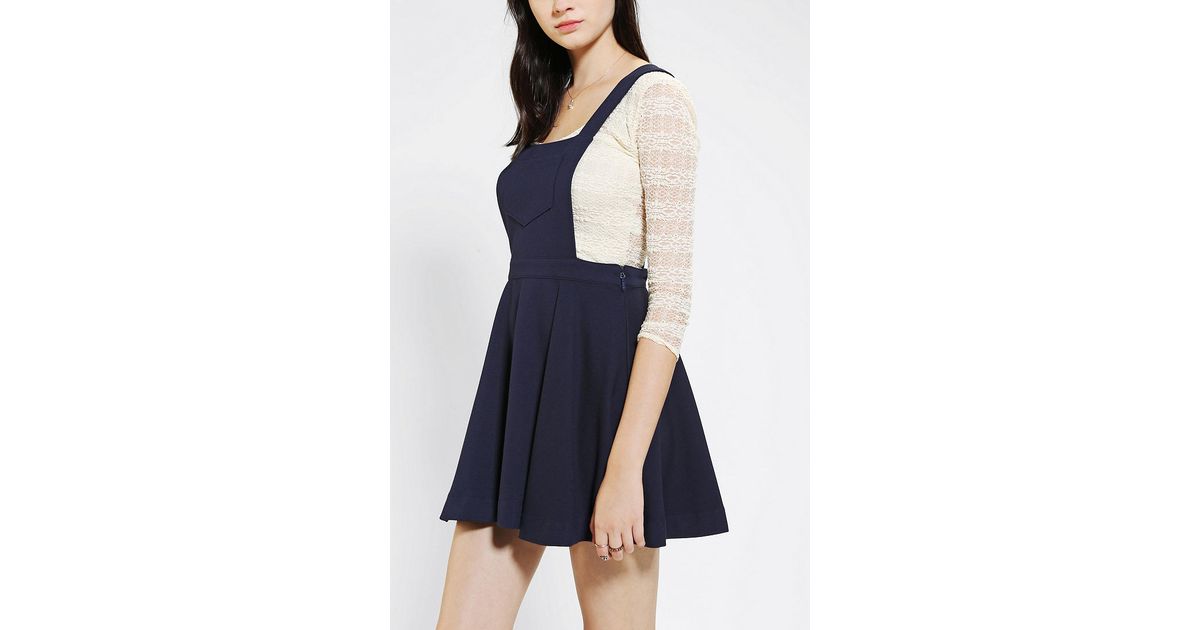 Navy blue overall skirt hotsell