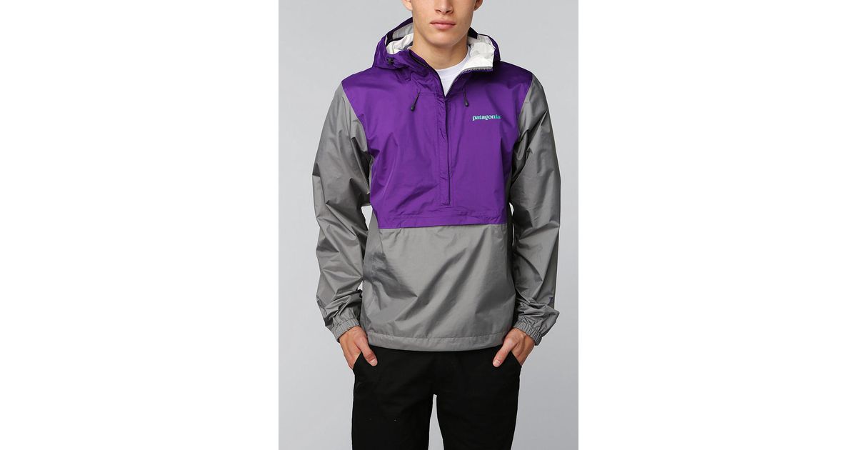 Patagonia Torrent Shell Pullover Jacket in Gray for Men | Lyst