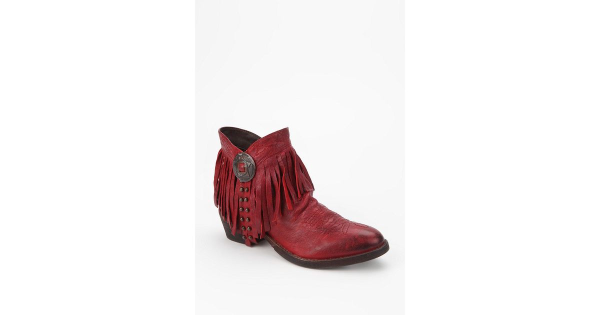 sam edelman sidney fringe ankle boot