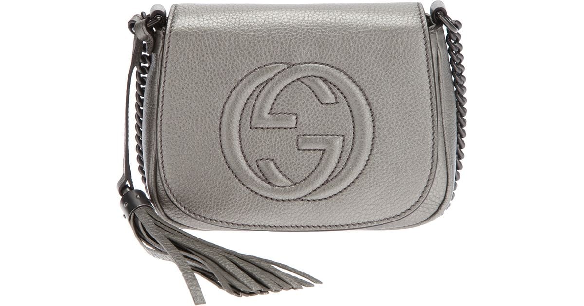 grey gucci handbag