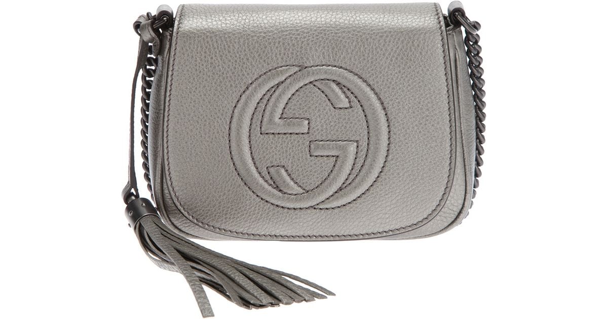 gray gucci purse