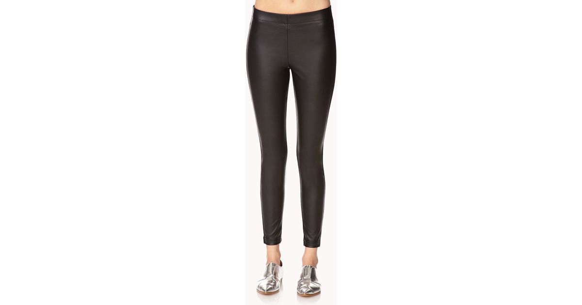 faux leather pants forever 21