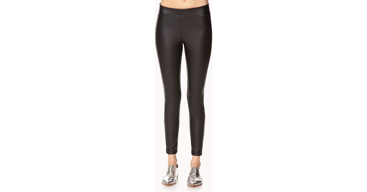 black leather pants forever 21