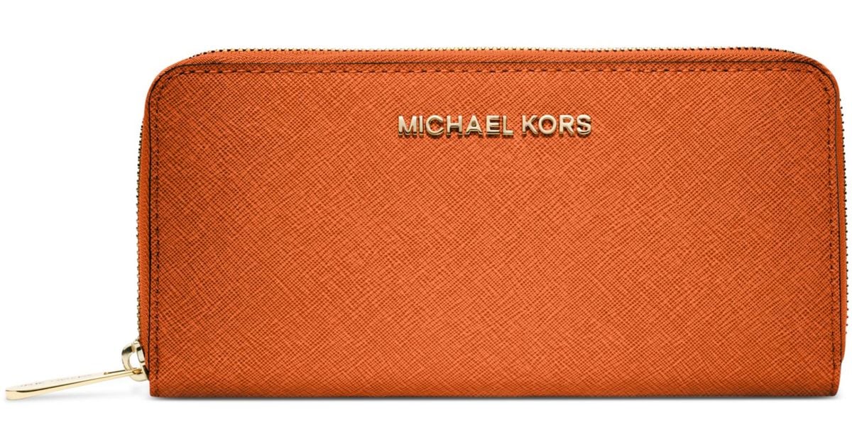 michael kors wallet orange