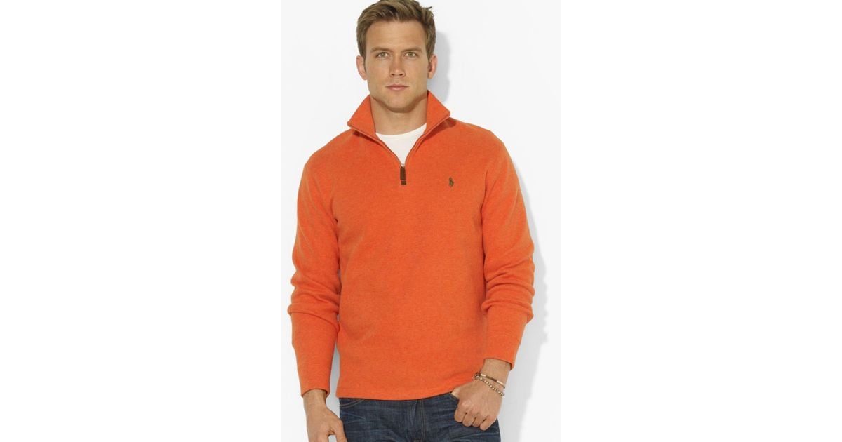 orange ralph lauren sweater