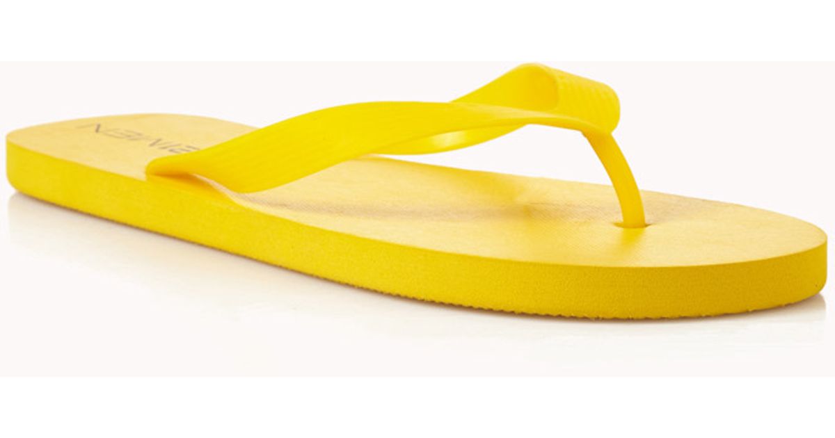 yellow flip flops mens