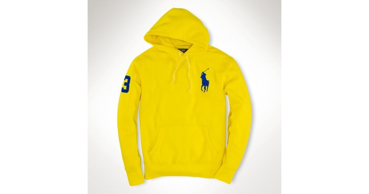 Polo Ralph Lauren Playa Fleece Hoodie in Yellow for Men | Lyst