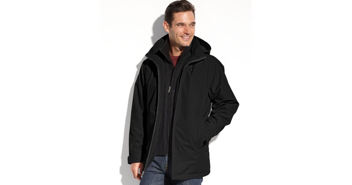 Weatherproof Ultra Tech Hooded Bib Jacket in Black for Men Lyst