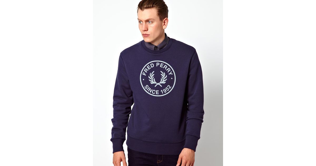 fred perry crew neck sweat