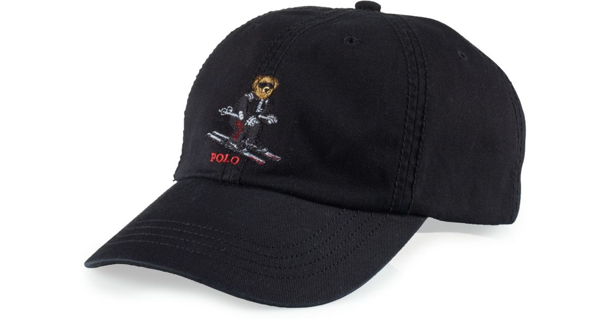 ralph lauren baseball cap black