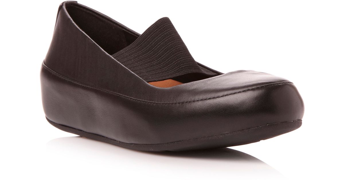 Fitflop Due Mary Jane Elastic Strap Pump Shoes in Black | Lyst