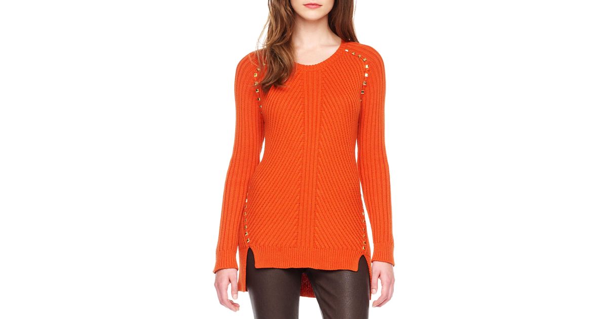 kors michael kors orange sweater