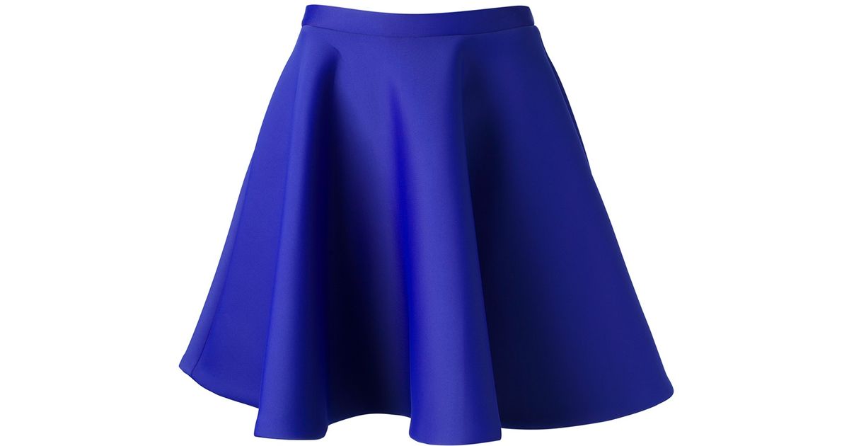 MSGM Circle Skirt in Blue - Lyst