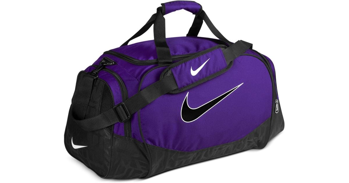 Nike Medium Logo Duffle Bag in Purple for Men - Lyst