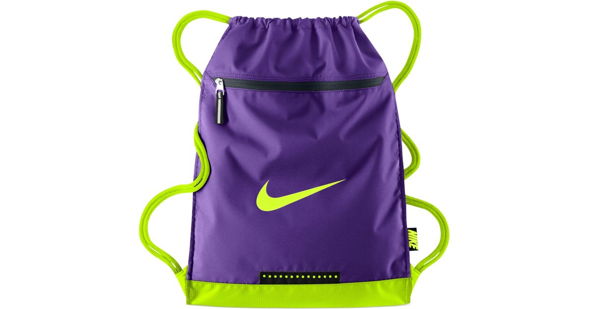 Nike Team Training Gymsack Bag in Purple for Men - Lyst