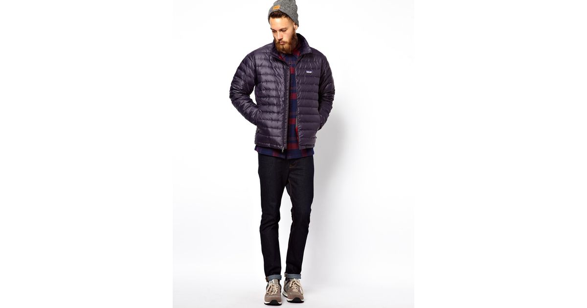 patagonia down jacket navy
