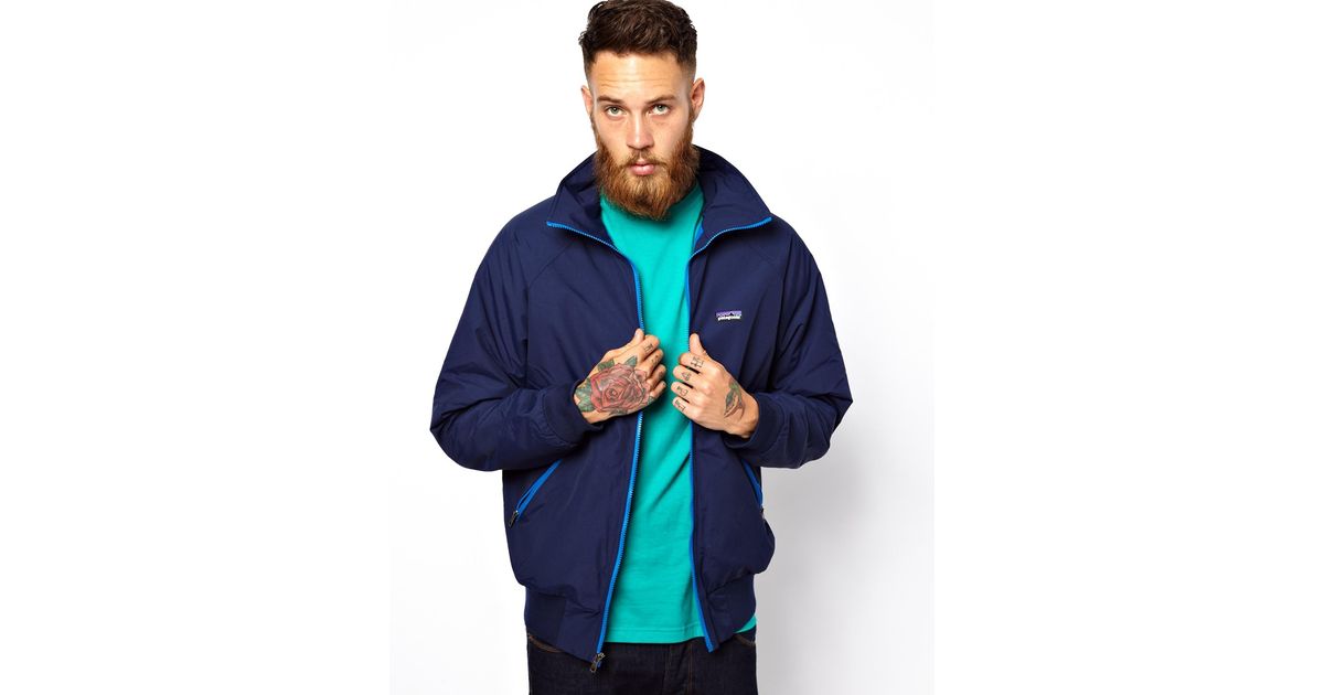 Patagonia Shelled Synchilla Jacket in Navy (Blue) for Men - Lyst