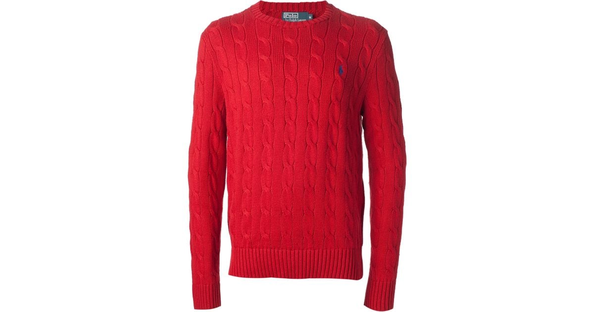 Farfetch Cable Knit Sweater Mens Ralph Lauren Polo Ralph Lauren