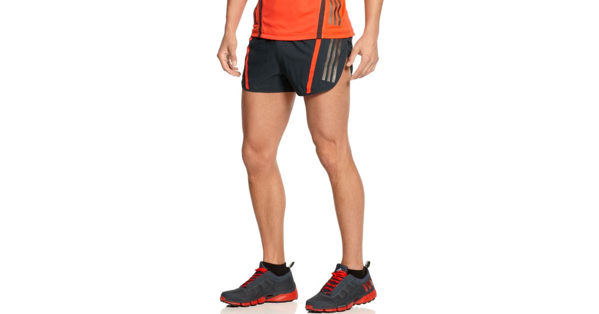 adidas Supernova Split Running Shorts in Orange for Men | Lyst