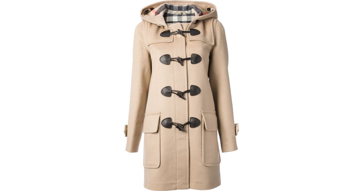 Diligence amatør Derved Burberry Brit Duffle Coat in Natural - Lyst