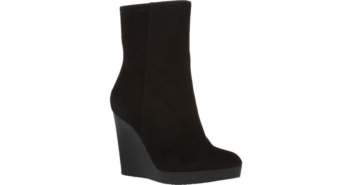 calvin klein wedge boots