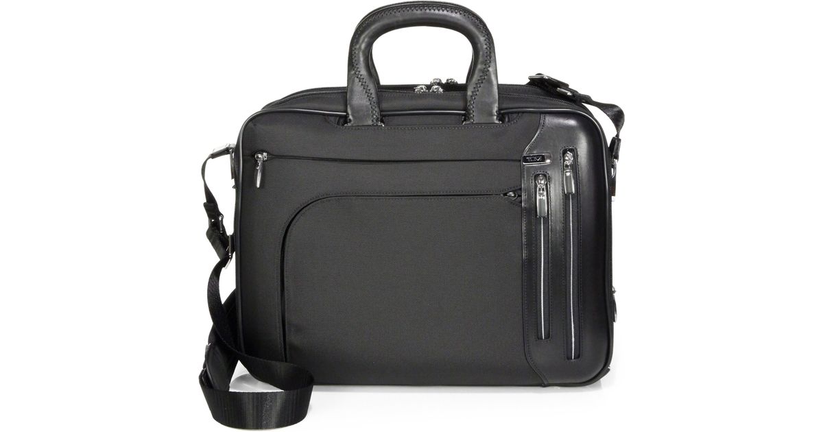 Tumi Tpass Kennedy Deluxe Briefcase in Black for Men Lyst