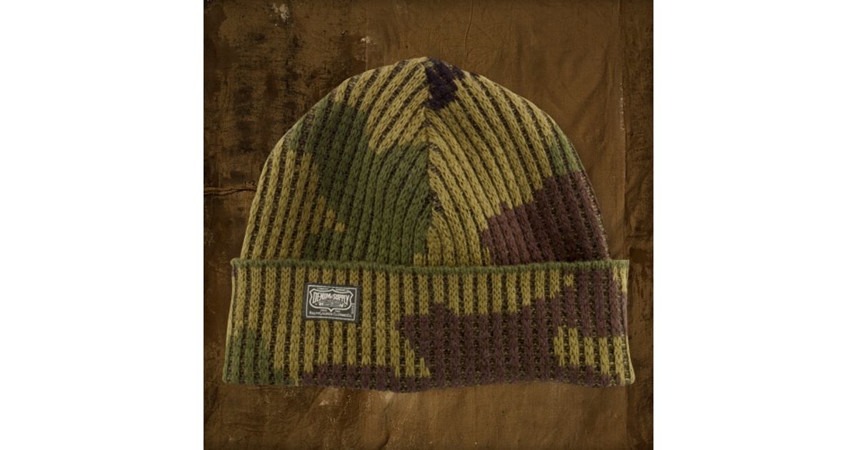 camo knit hat